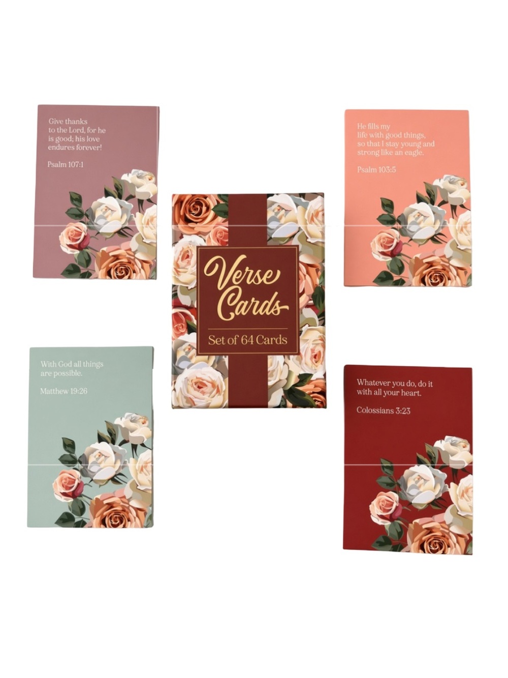 Delilah Jane Verse Cards Set of 64 Prayer Bible Scripture Cards Christian NEW